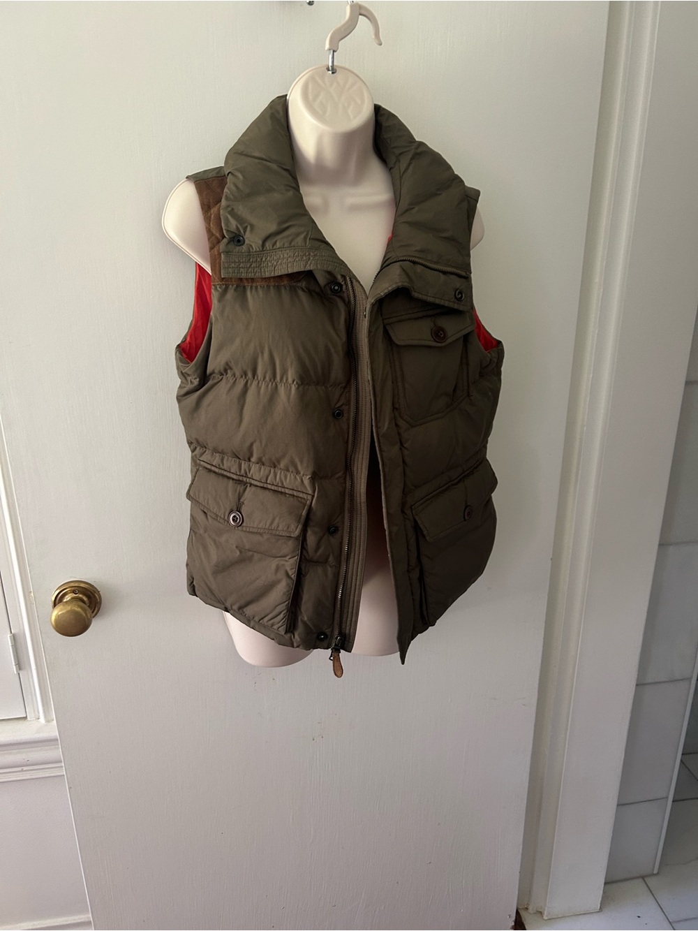 Rugby Ralph Lauren Olive Green Puffer Vest